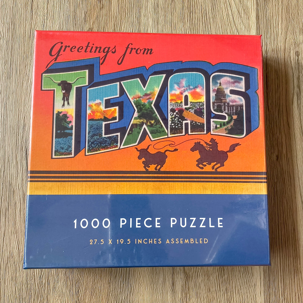 Greetings from Texas Puzzle - Lyla's: Clothing, Decor & More - Plano Boutique