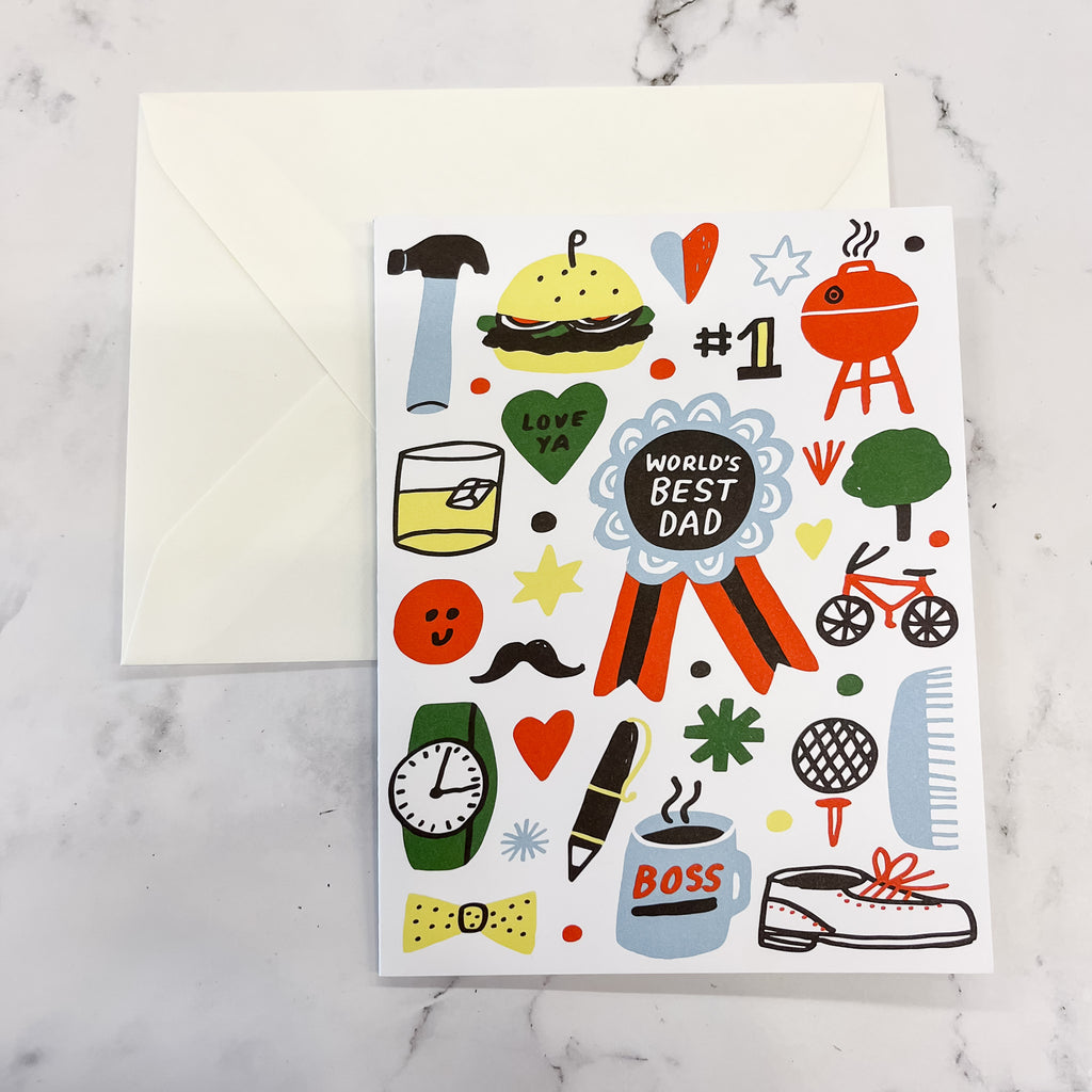 World's Best Dad Father's Day Card - Lyla's: Clothing, Decor & More - Plano Boutique