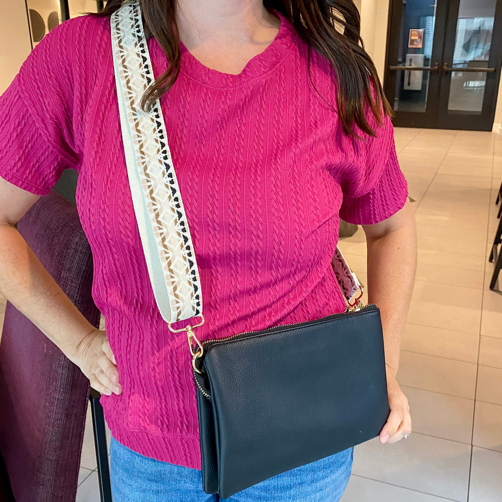 Jen & Co Izzy Crossbody Handbag - Black - Lyla's: Clothing, Decor & More - Plano Boutique