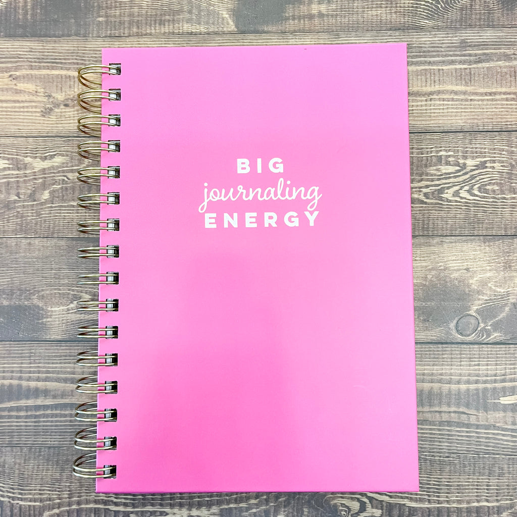 Big Energy 6 x 8 Spiral Hard Cover Journal - Lyla's: Clothing, Decor & More - Plano Boutique