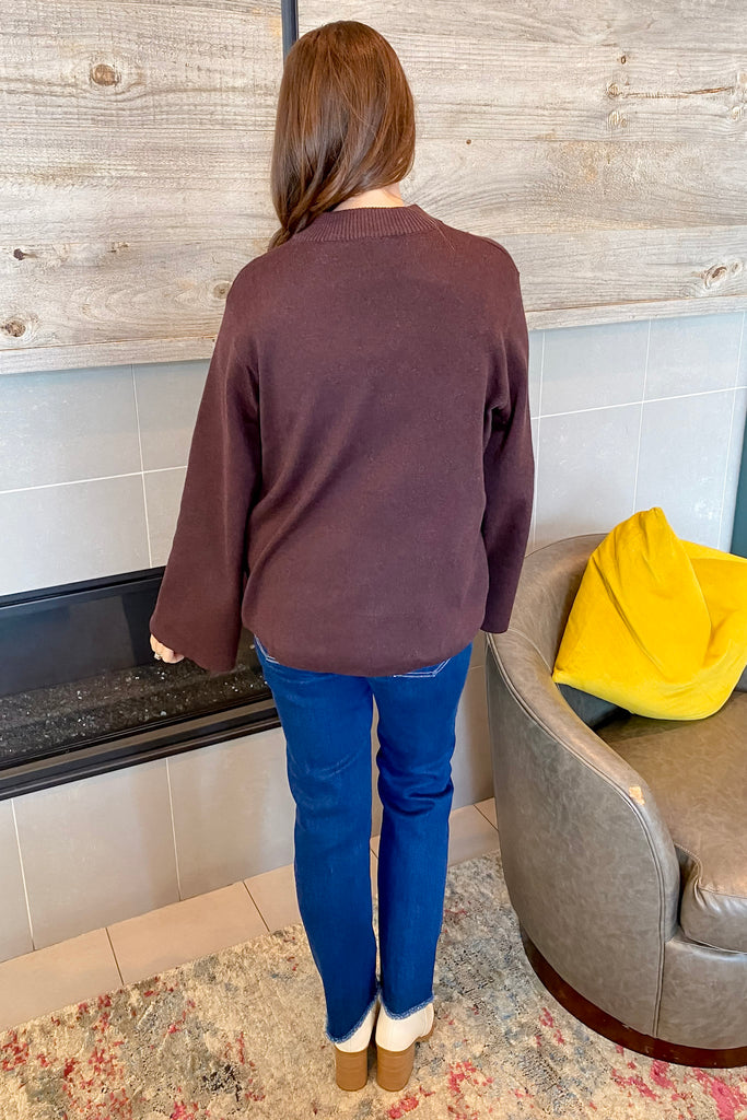 Espresso Feels Chocolate Sweater - Lyla's: Clothing, Decor & More - Plano Boutique