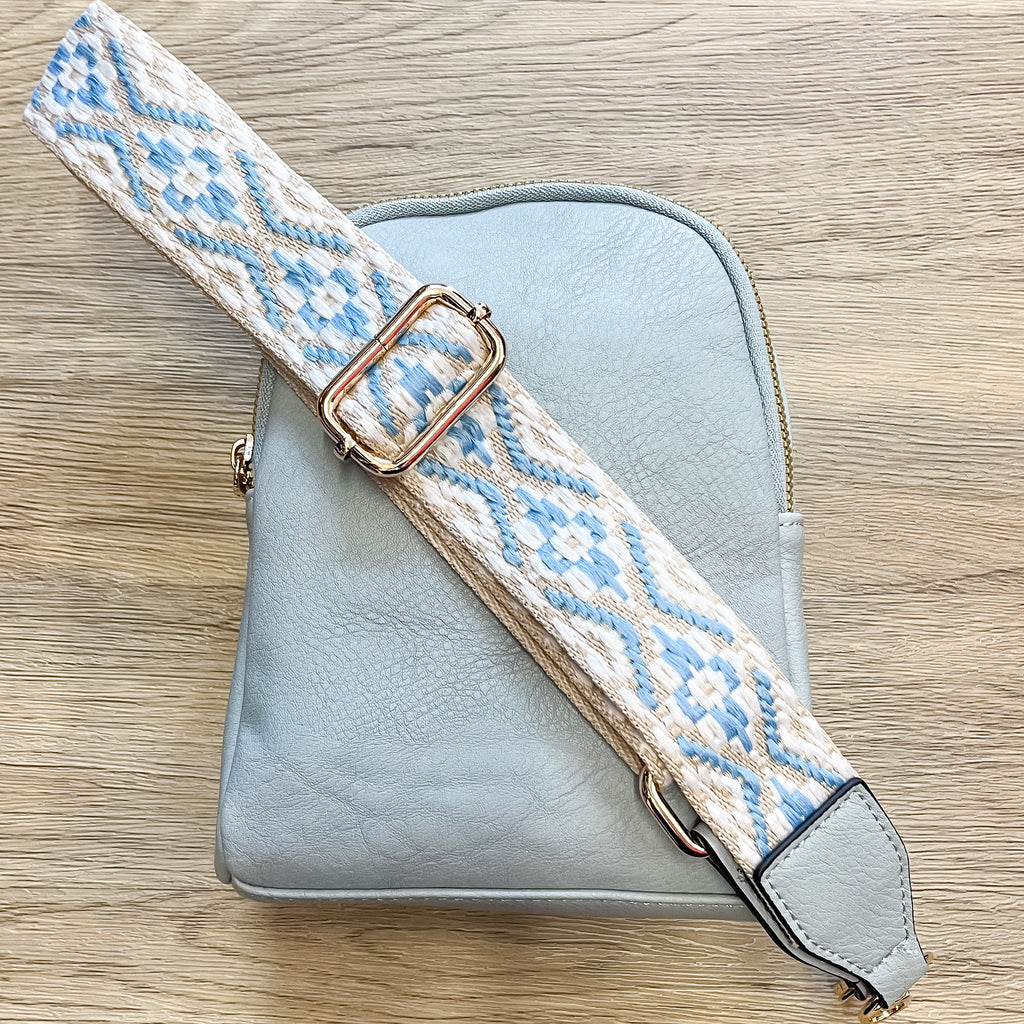 Jen & Co Ellen Crossbody Purse - Dusty Blue - Lyla's: Clothing, Decor & More - Plano Boutique