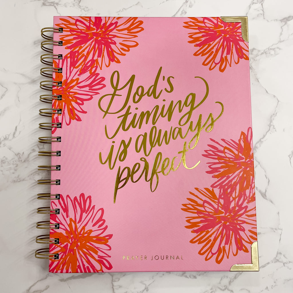 Prayer Journal - God's Timing is Always Perfect - Lyla's: Clothing, Decor & More - Plano Boutique