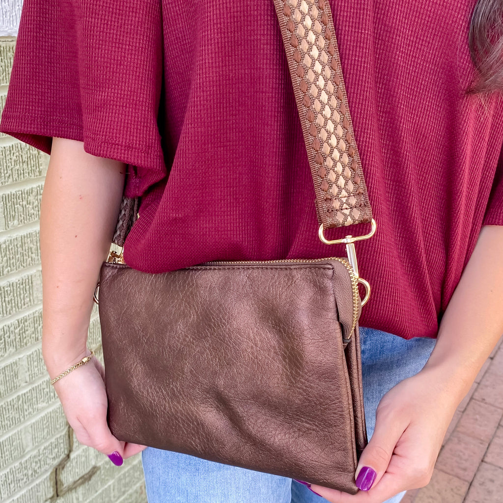Jen & Co Izzy Crossbody Handbag - Cocoa Pearl - Lyla's: Clothing, Decor & More - Plano Boutique