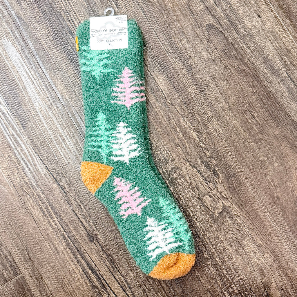 Woods Holiday Cozy Ladies Socks - Lyla's: Clothing, Decor & More - Plano Boutique