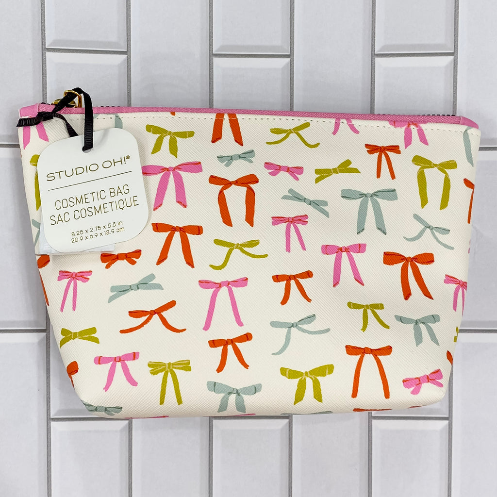 Put a Bow on It Clutch Cosmetic Bag - Lyla's: Clothing, Decor & More - Plano Boutique