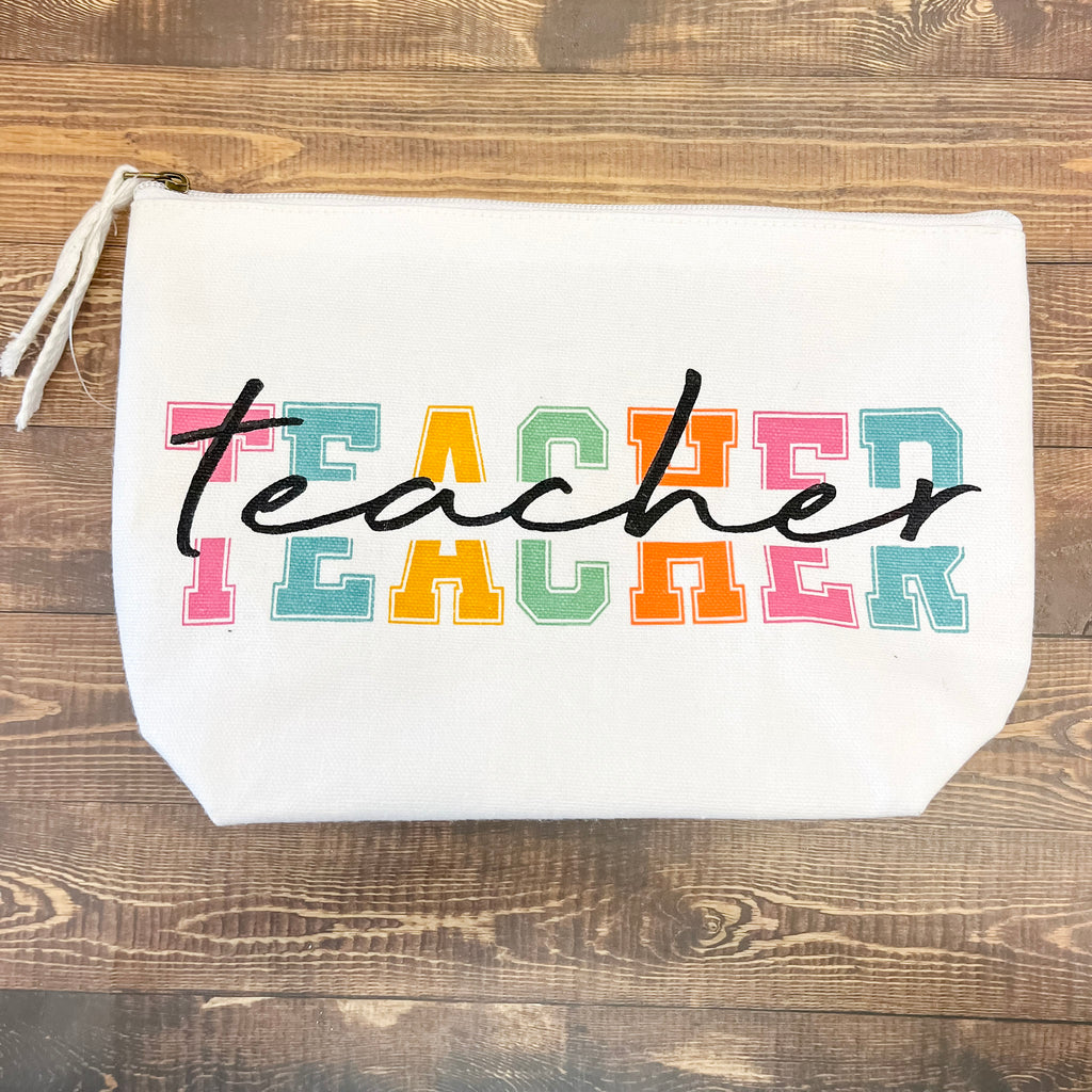 Teacher Cosmetic Bag - Lyla's: Clothing, Decor & More - Plano Boutique