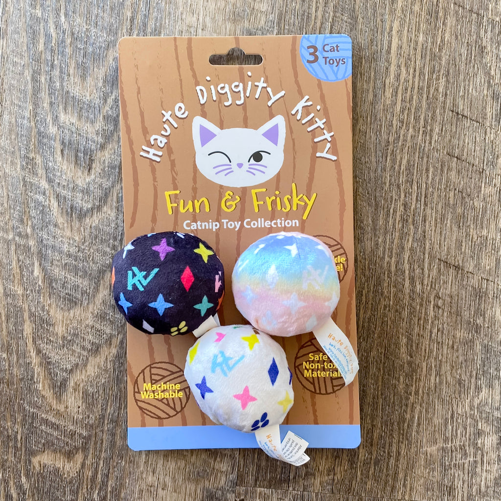 KV Balls (Monogram) Dark Catnip Toys - Lyla's: Clothing, Decor & More - Plano Boutique