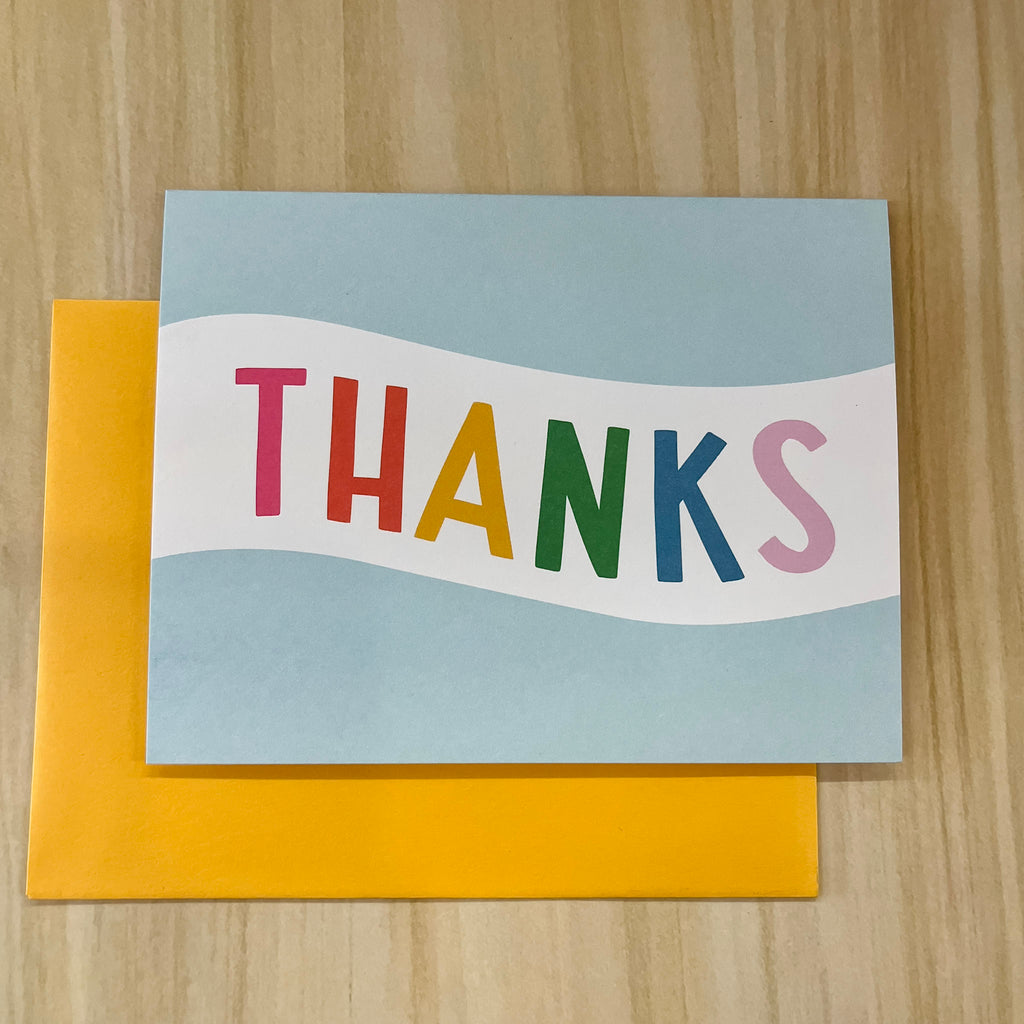 Rainbow Thanks Greeting Card - Lyla's: Clothing, Decor & More - Plano Boutique