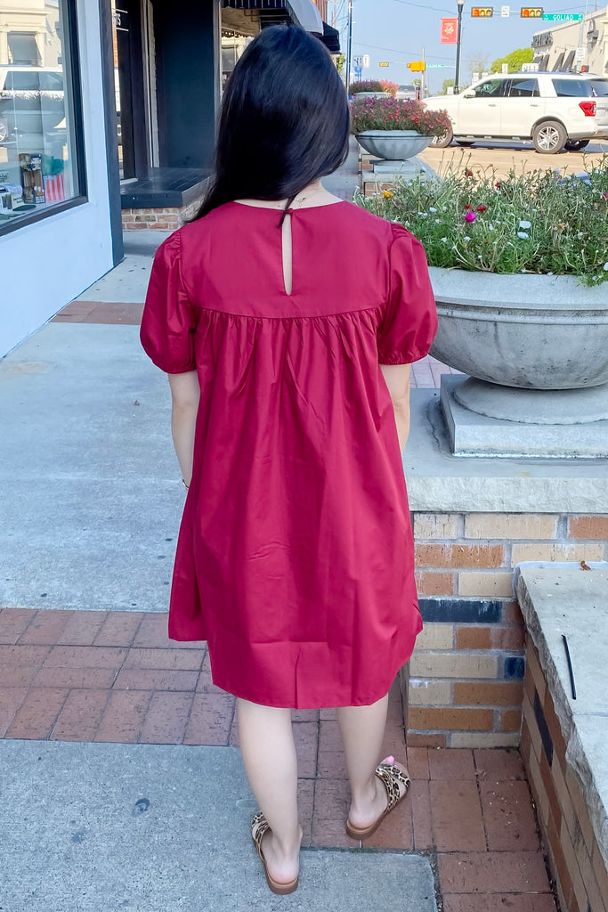 Good To Know Deep Red Dress - Lyla's: Clothing, Decor & More - Plano Boutique