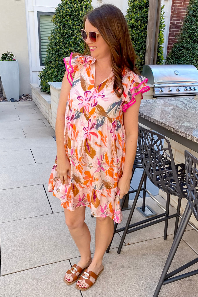 We Belong Together Pink Floral Print Dress - Lyla's: Clothing, Decor & More - Plano Boutique