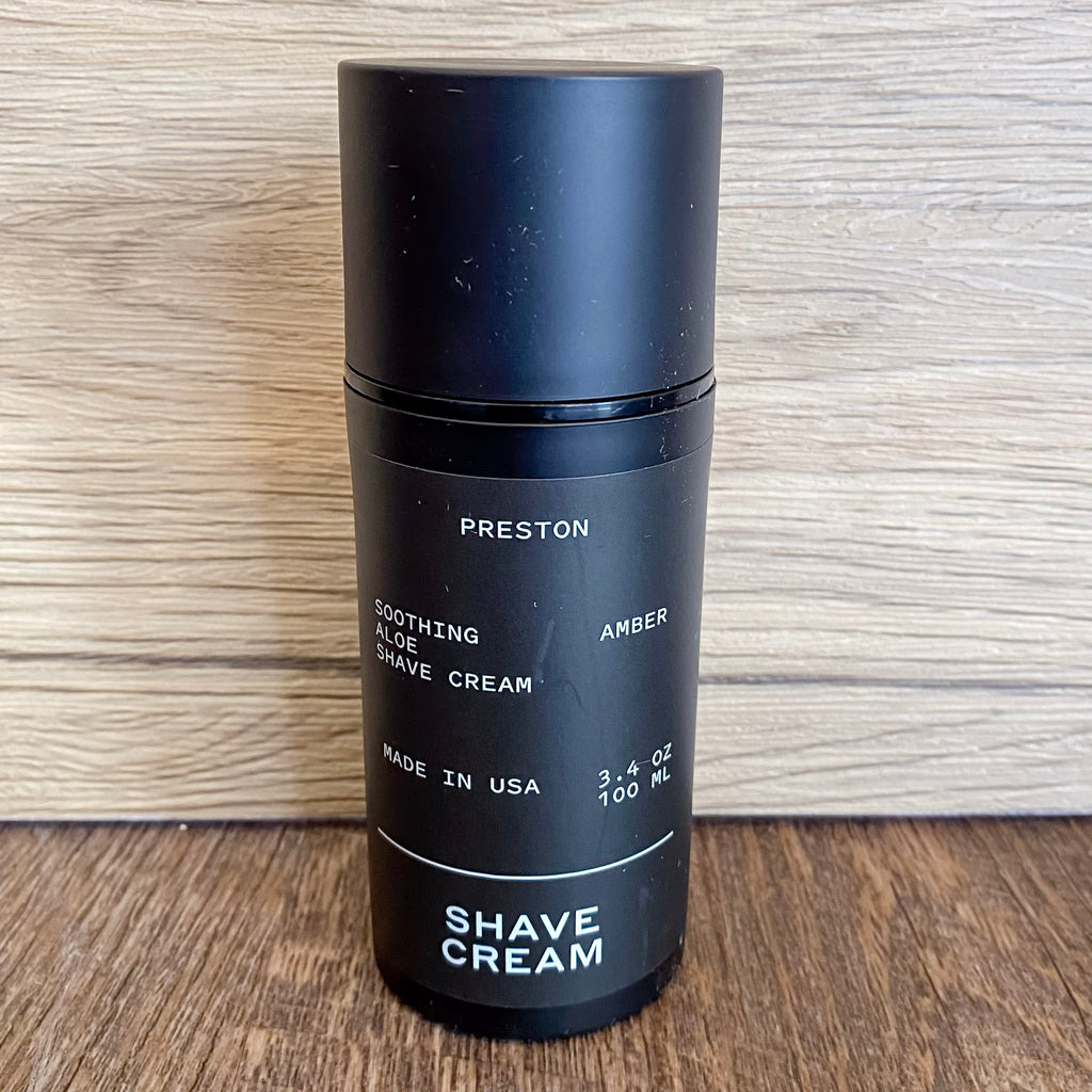 Preston Cooling Shave Cream Amber - Lyla's: Clothing, Decor & More - Plano Boutique