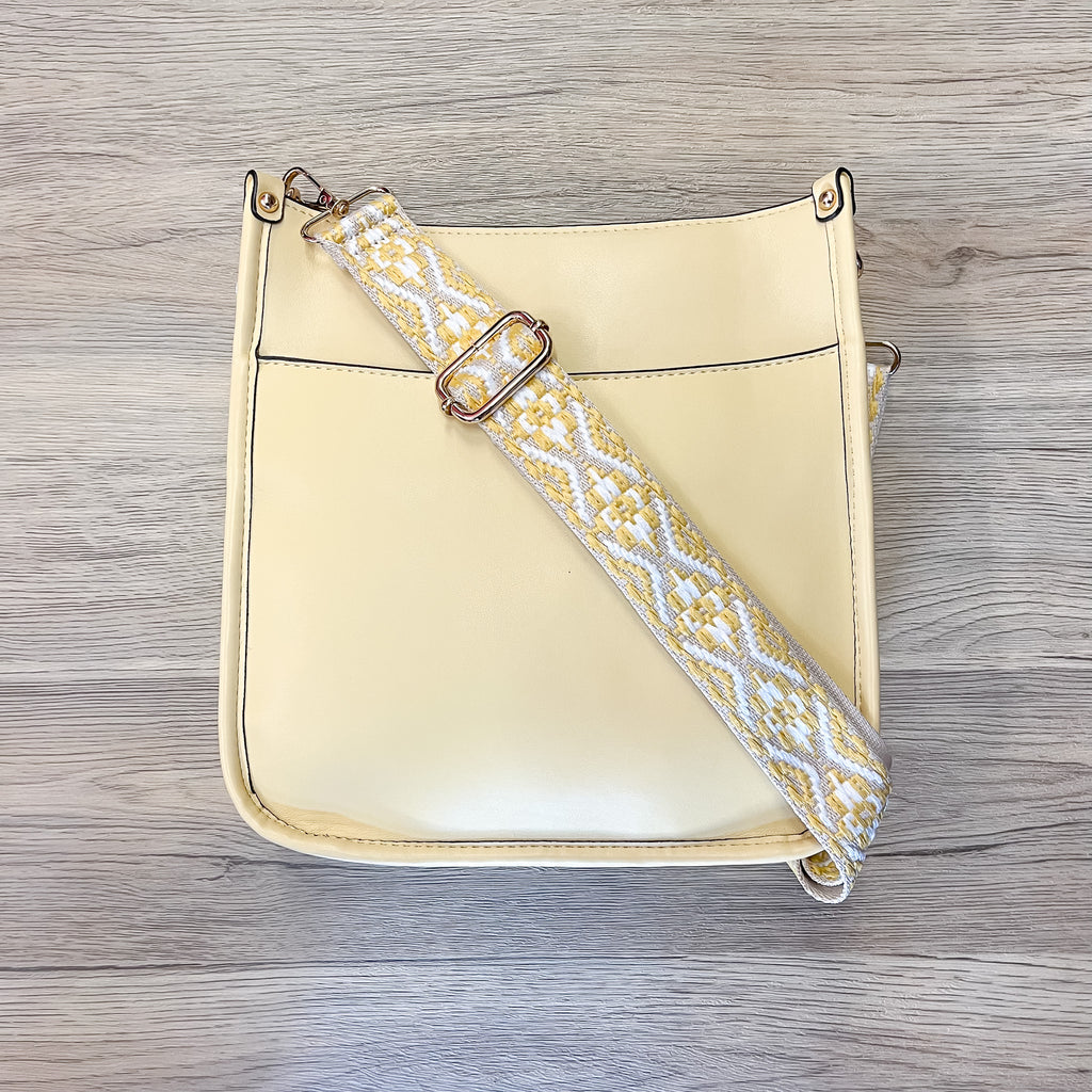 Jen & Co Posie Crossbody Handbag - Pale Yellow - Lyla's: Clothing, Decor & More - Plano Boutique