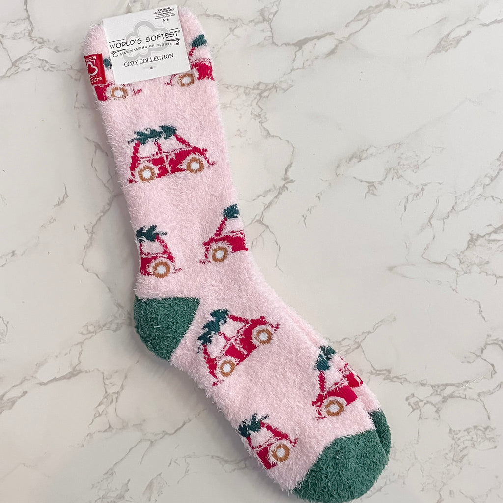 Holiday Bug Cozy Ladies Socks - Lyla's: Clothing, Decor & More - Plano Boutique