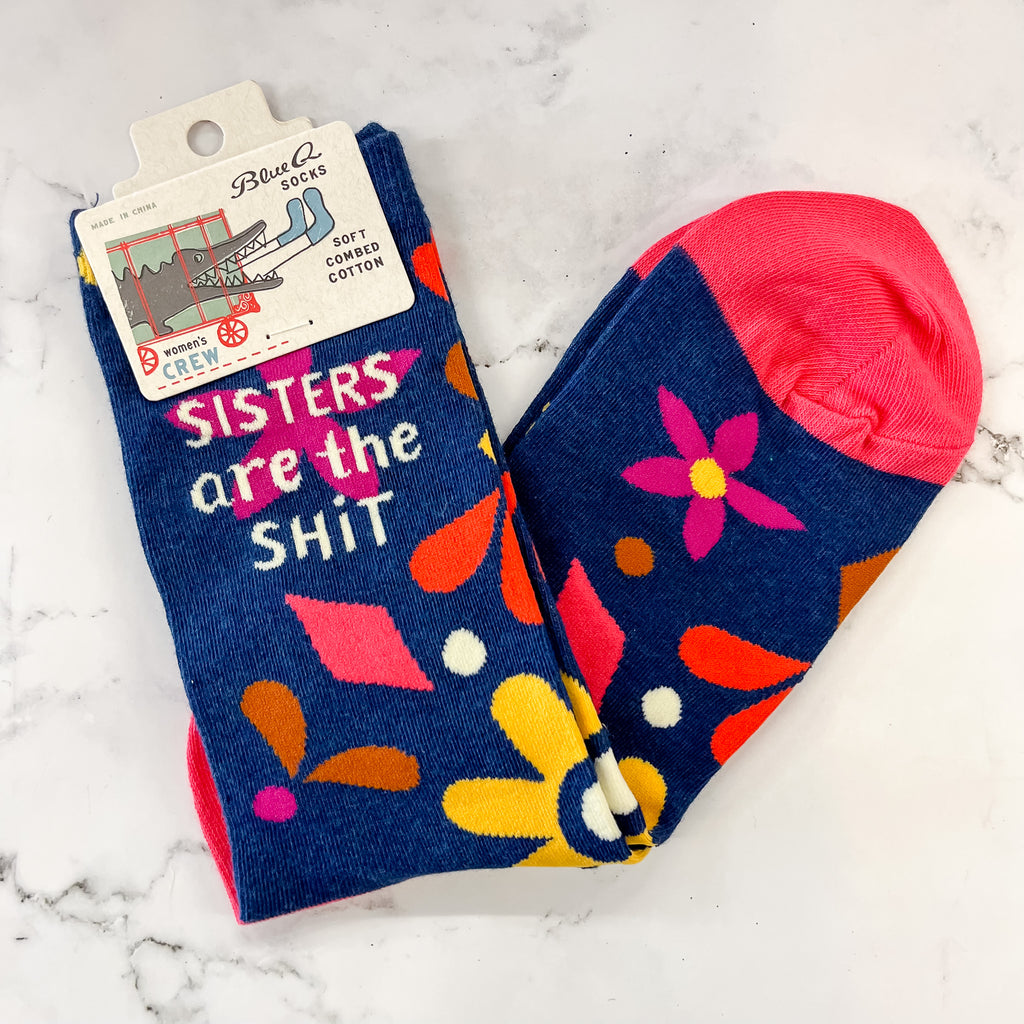 Sisters Are the Shit Ladies Socks - Lyla's: Clothing, Decor & More - Plano Boutique