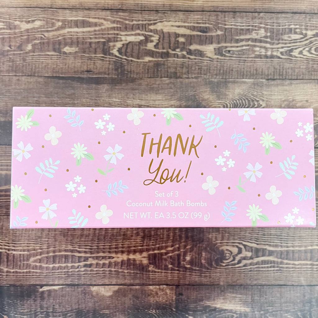 Cait & Co Thank You Bath Bomb Gift Set - Lyla's: Clothing, Decor & More - Plano Boutique