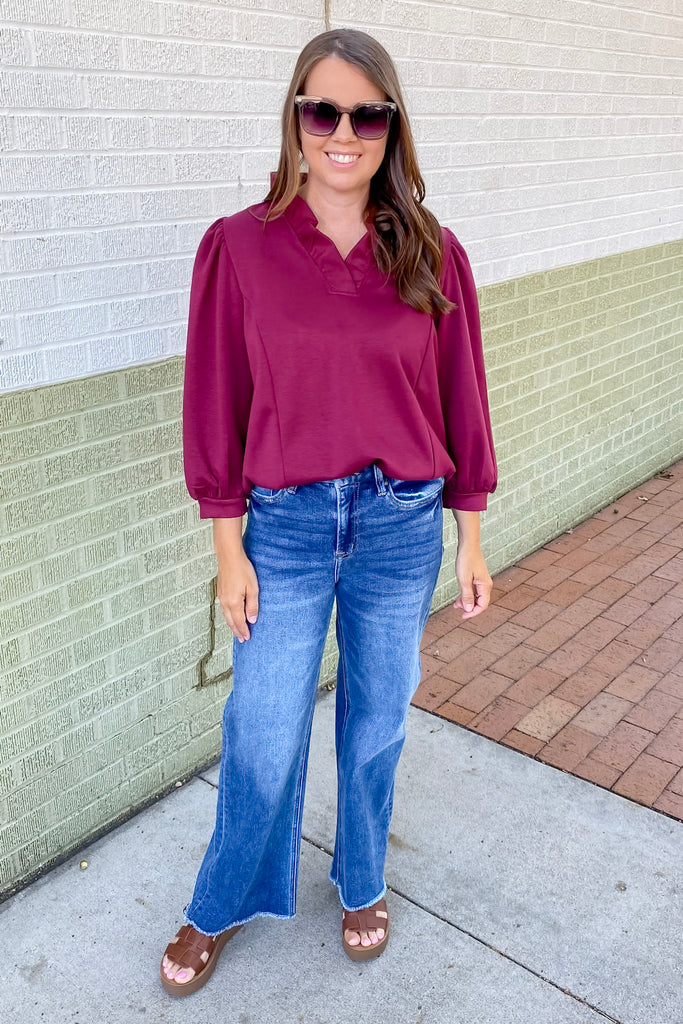 Blue Jay Super High Wide Leg Denim by Mica - Lyla's: Clothing, Decor & More - Plano Boutique