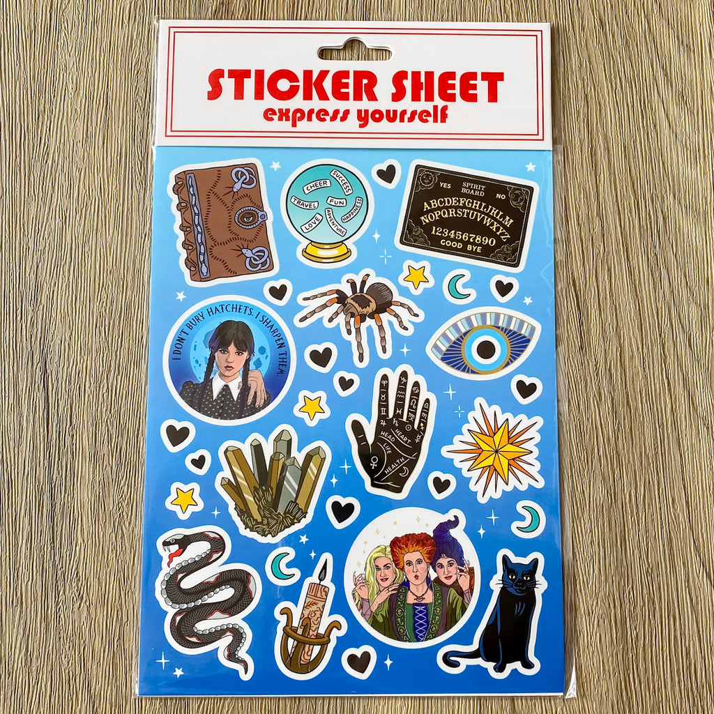 Sticker Sheet - Spooky Vibes - Lyla's: Clothing, Decor & More - Plano Boutique
