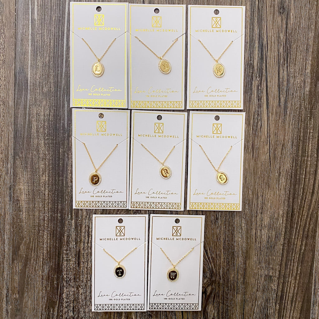 Samantha Initial Necklace - Lyla's: Clothing, Decor & More - Plano Boutique