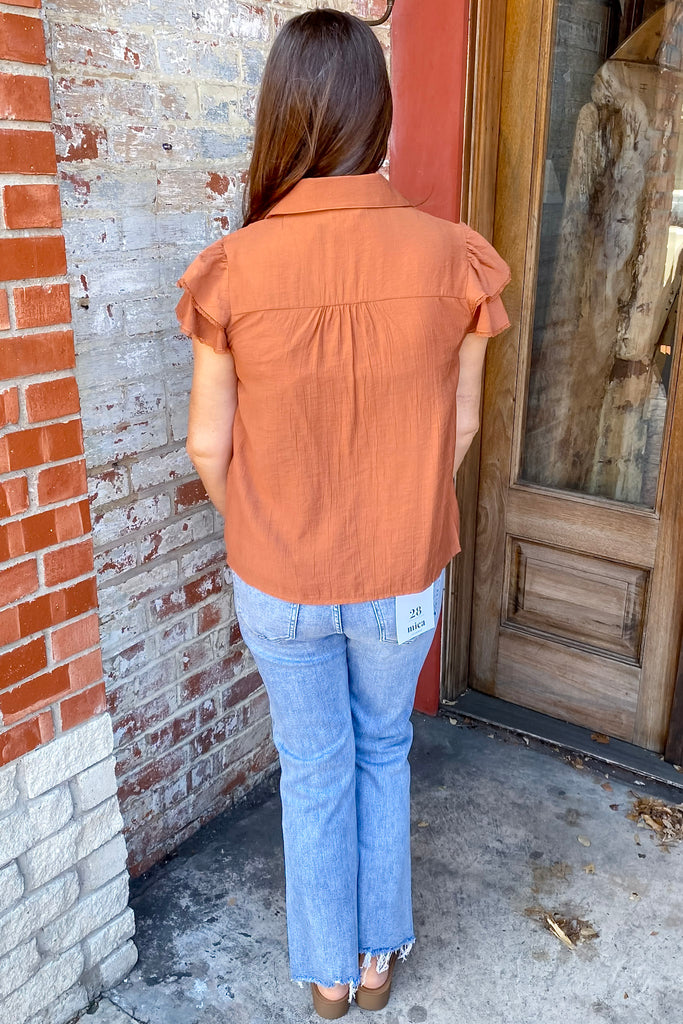 Ways to Go Mocha Textured Top - Lyla's: Clothing, Decor & More - Plano Boutique