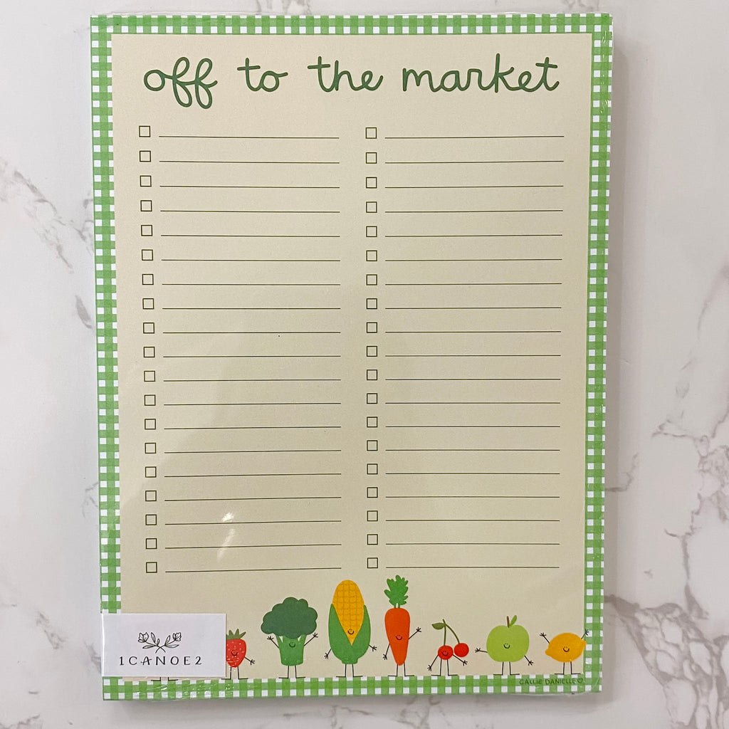 Off to the Market Notepad - Lyla's: Clothing, Decor & More - Plano Boutique