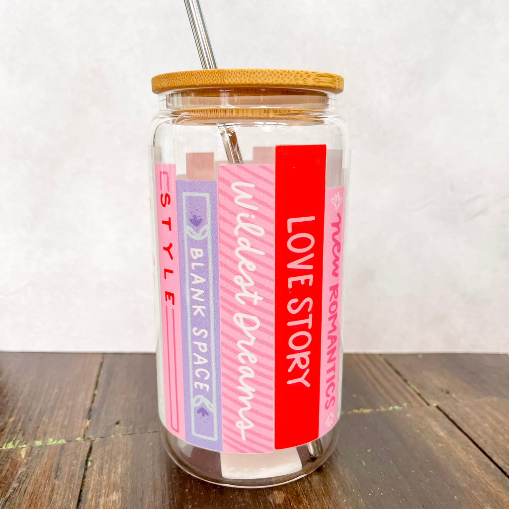 Eras Book Tour Glass Can - Lyla's: Clothing, Decor & More - Plano Boutique