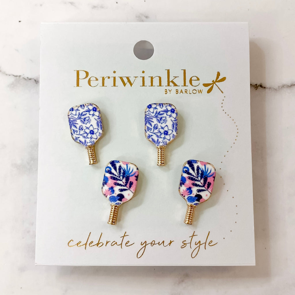 Flower Pickleball Paddles Duo Earrings - Lyla's: Clothing, Decor & More - Plano Boutique