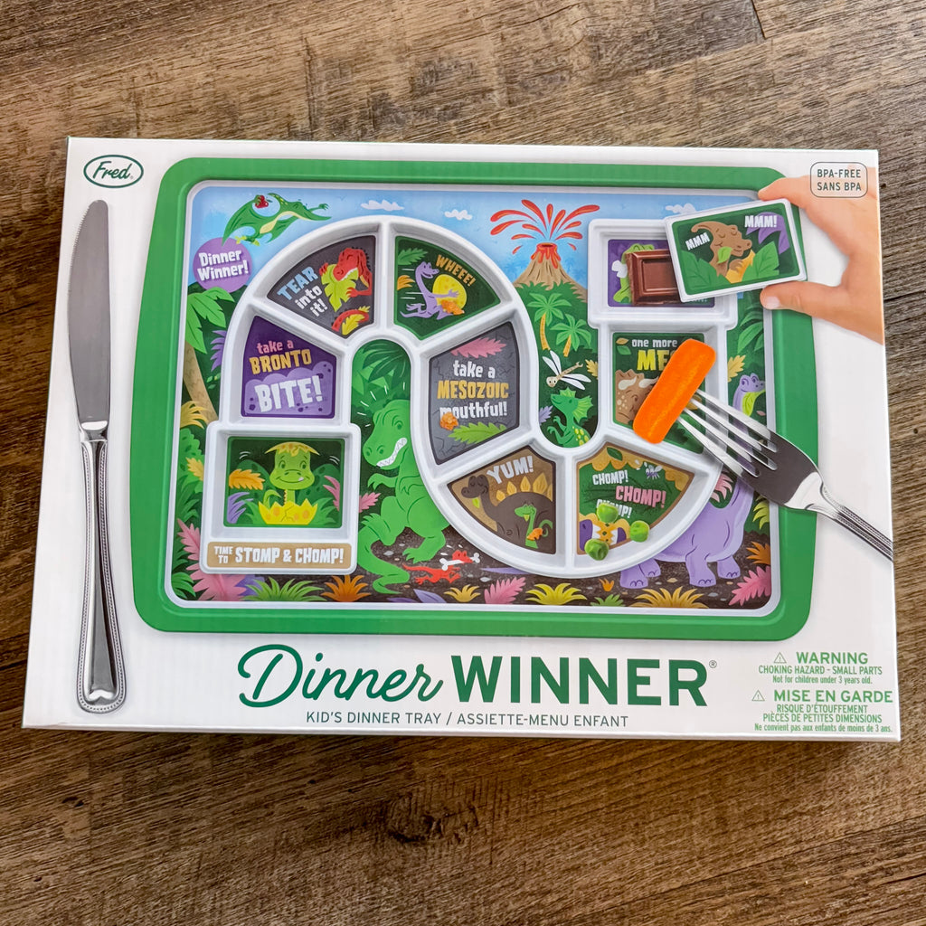Dino Time Kids Plate - Lyla's: Clothing, Decor & More - Plano Boutique