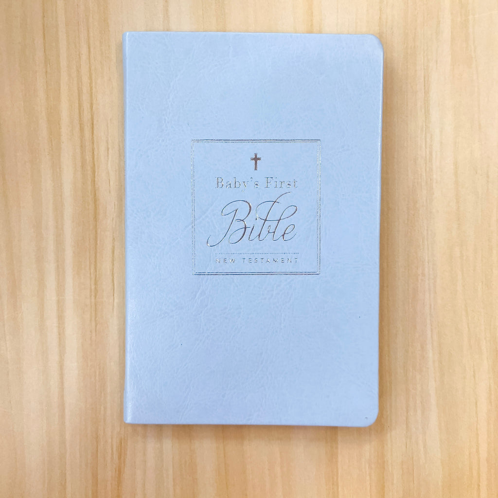 Baby's First New Testament Blue Holy Bible, King James Version - Lyla's: Clothing, Decor & More - Plano Boutique