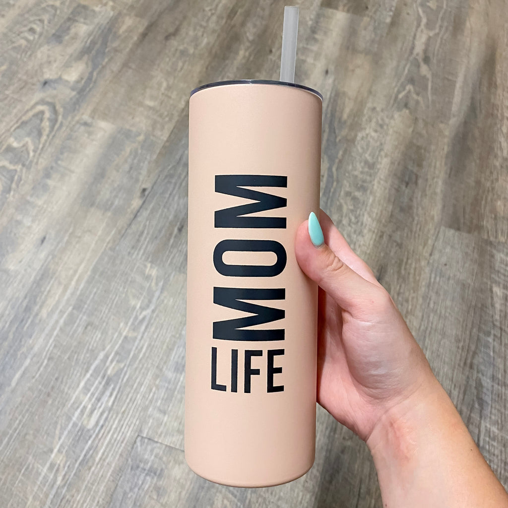Mom Life Pink Skinny Tumbler - Lyla's: Clothing, Decor & More - Plano Boutique