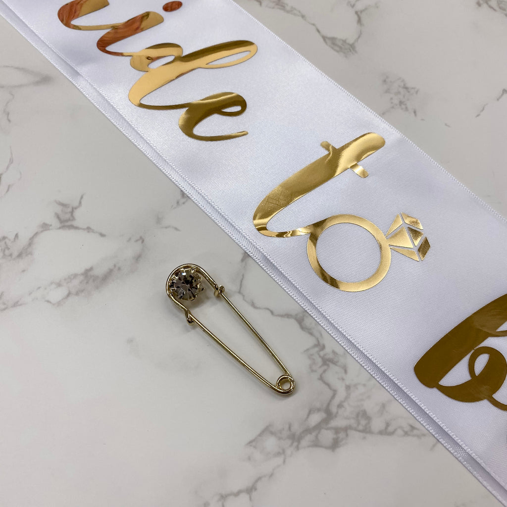 Bride To Be White Sash by XO Fetti - Lyla's: Clothing, Decor & More - Plano Boutique