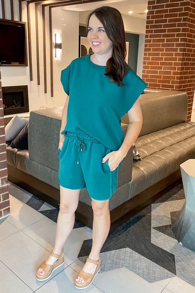 Green Vibes Only Forest Shorts - Lyla's: Clothing, Decor & More - Plano Boutique