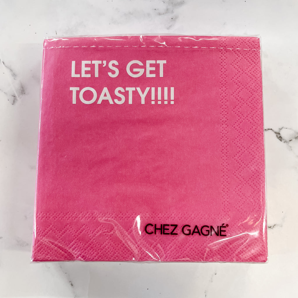 Let's Get Toasty!!!! - Cocktail Napkins - Lyla's: Clothing, Decor & More - Plano Boutique