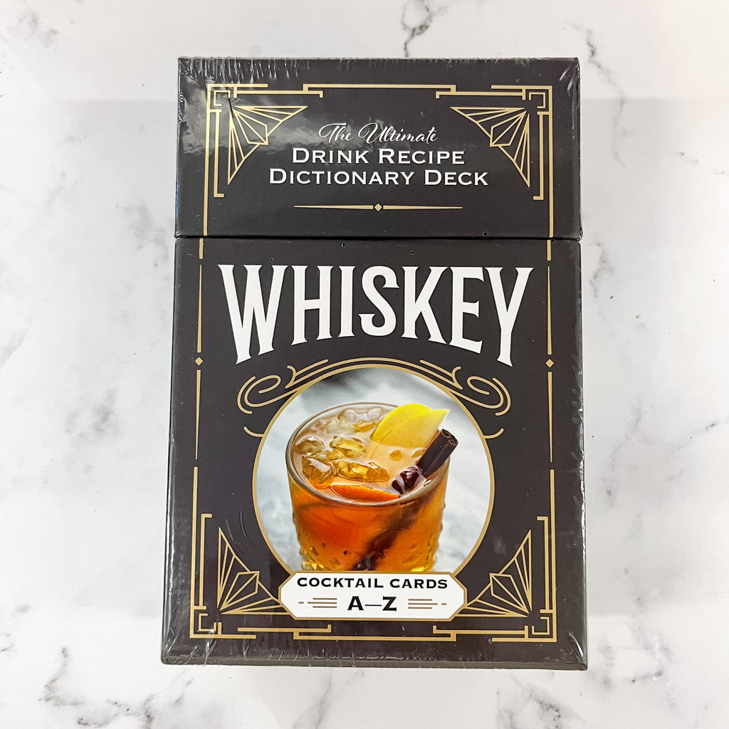 Whiskey Cocktail Cards A–Z The Ultimate Drink Recipe Dictionary Deck - Lyla's: Clothing, Decor & More - Plano Boutique