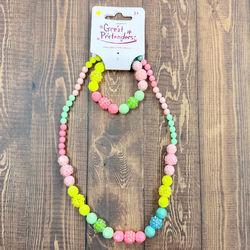 Vividly Vibrant Necklace & Bracelet Set - Lyla's: Clothing, Decor & More - Plano Boutique
