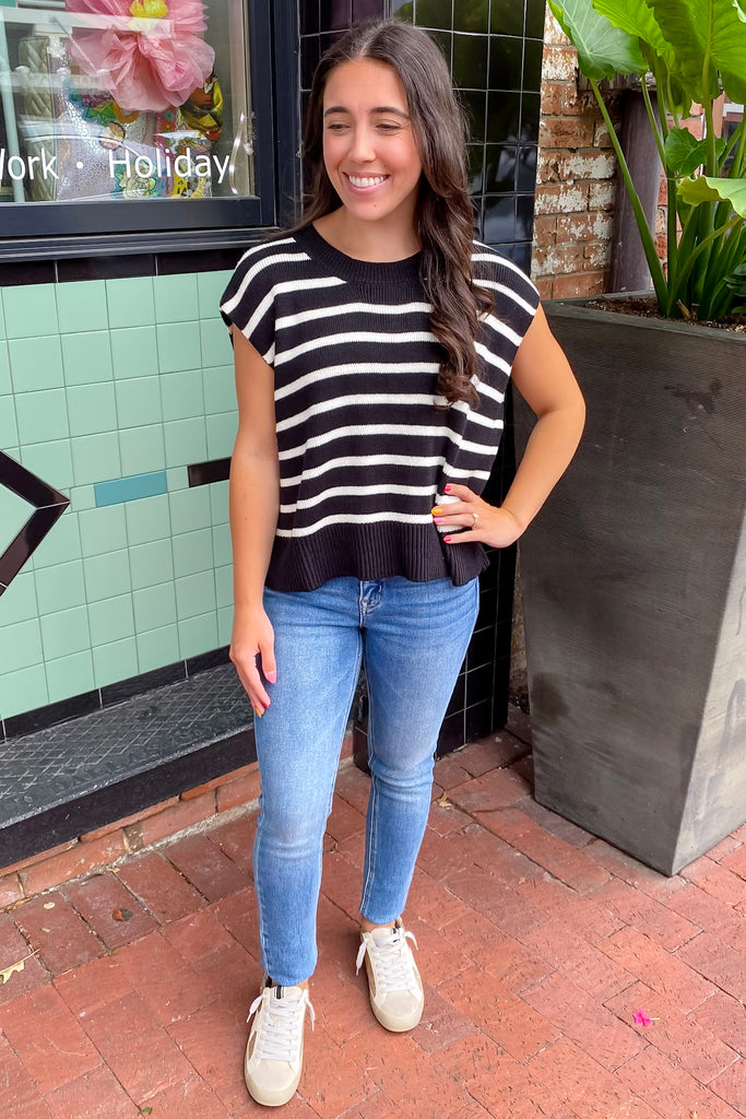 Life With Stripes Black Striped Top - Lyla's: Clothing, Decor & More - Plano Boutique