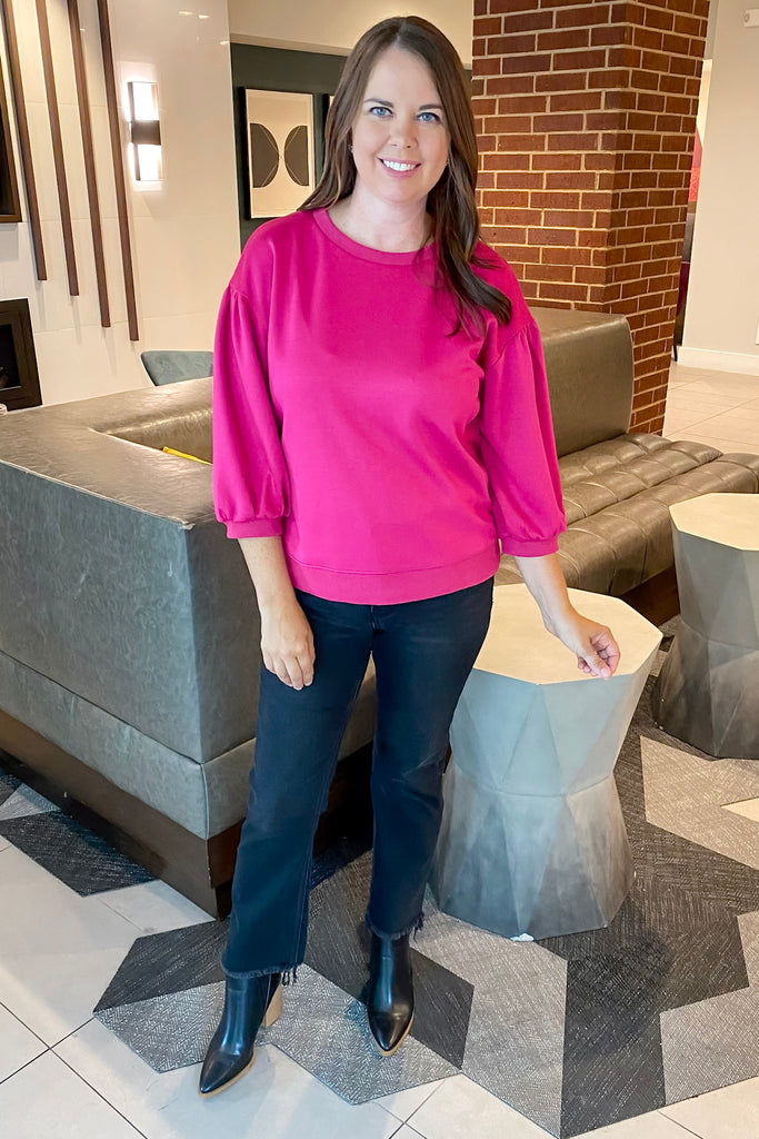 Make It Work Magenta Top - Lyla's: Clothing, Decor & More - Plano Boutique