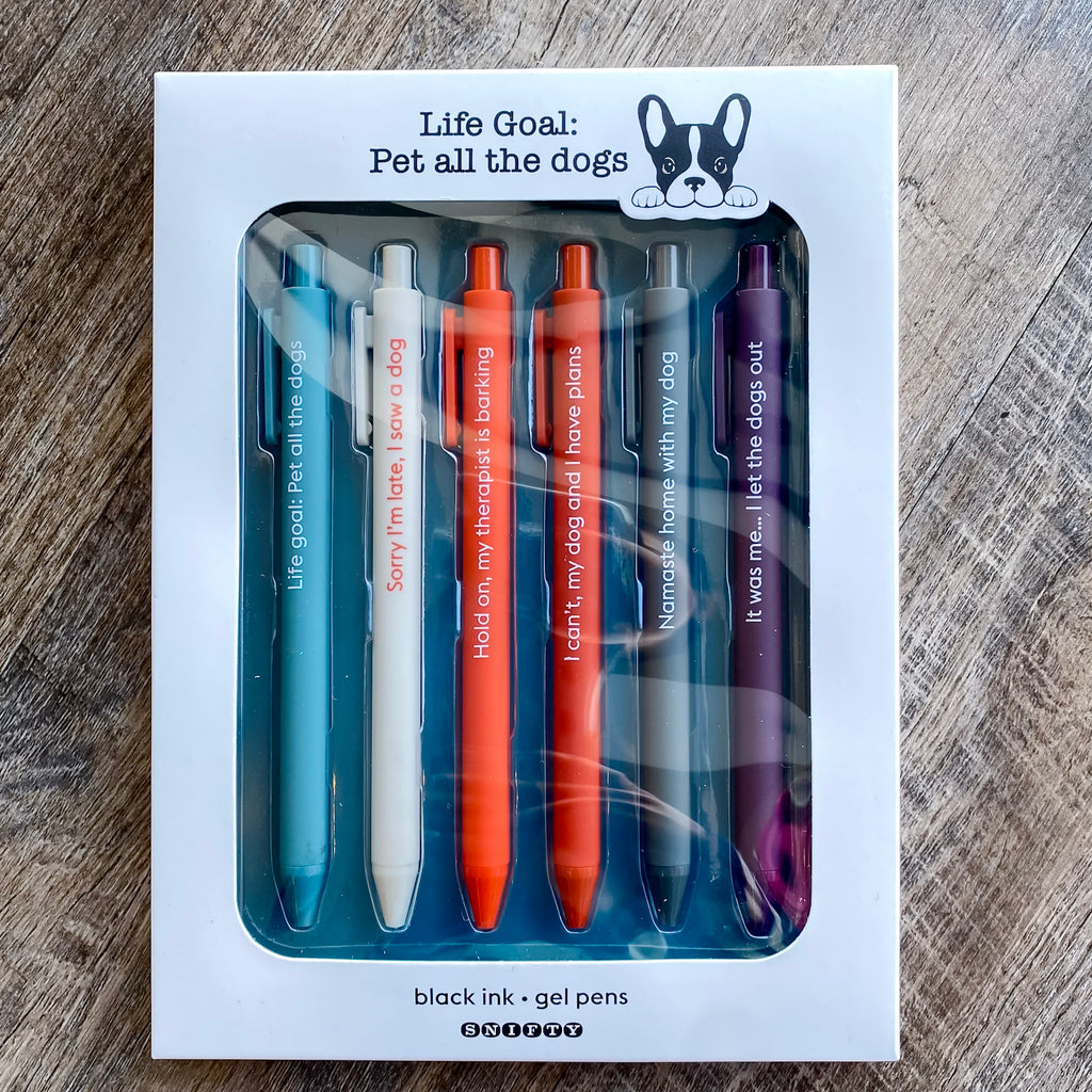 Pet All The Dogs Pen Set - Lyla's: Clothing, Decor & More - Plano Boutique