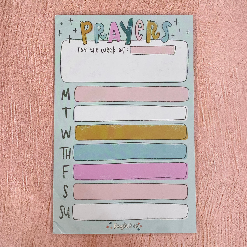 Weekly Prayers Large Notepad - Lyla's: Clothing, Decor & More - Plano Boutique