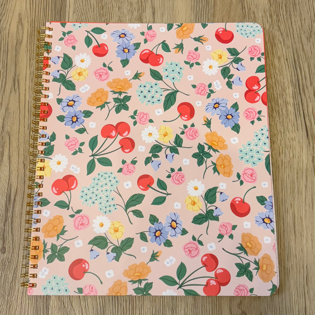 Flowers and Fruit Large Notebook - Lyla's: Clothing, Decor & More - Plano Boutique