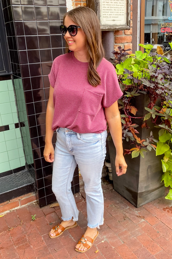 Amity High Rise Kick Flare Jeans by Lovervet - Lyla's: Clothing, Decor & More - Plano Boutique