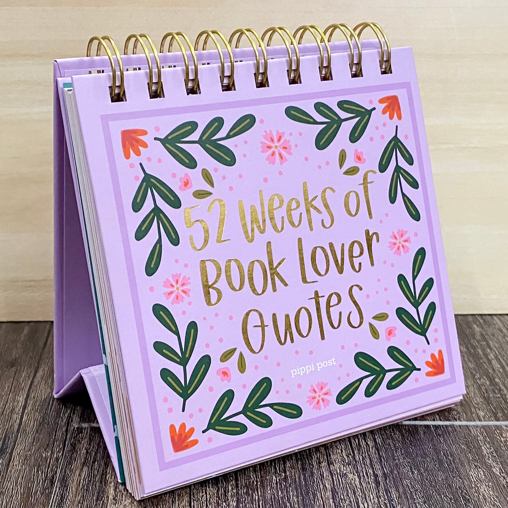 52 Weeks Of Book Lover Quotes - Desk Flip Calendar - Lyla's: Clothing, Decor & More - Plano Boutique