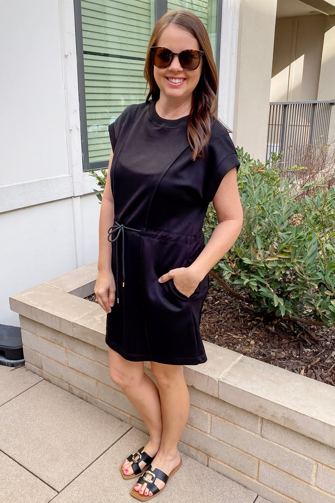 Perfect Harmony Pleated Black Dress - Lyla's: Clothing, Decor & More - Plano Boutique