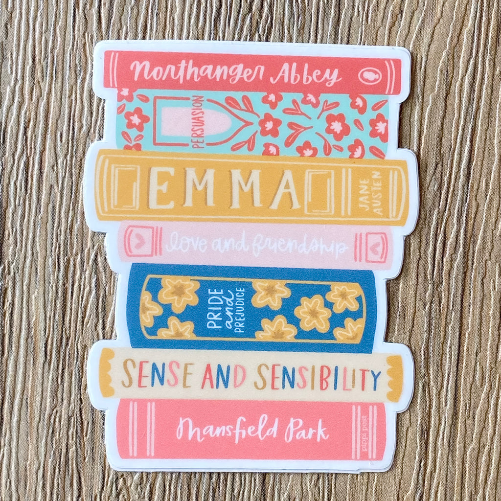 Book Stack Decal Sticker - Lyla's: Clothing, Decor & More - Plano Boutique