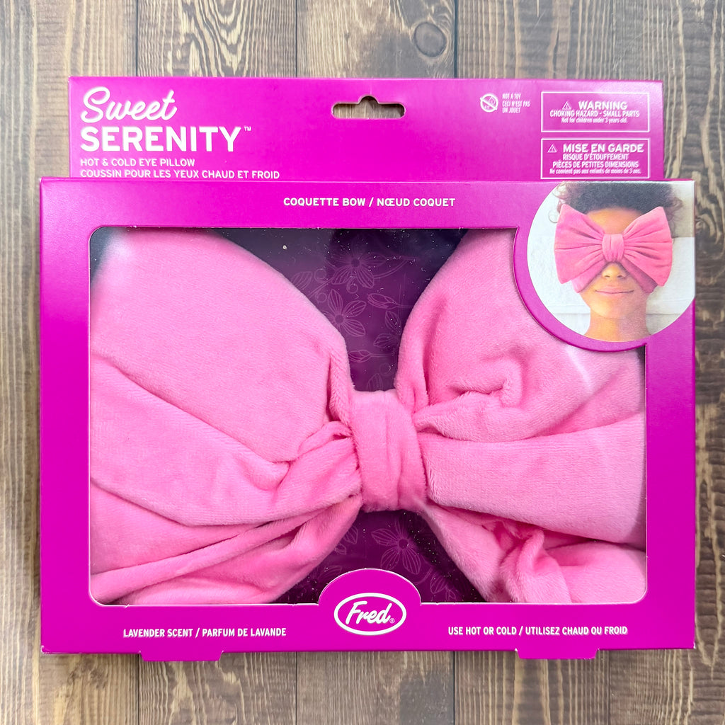 Sweet Serenity Pink Bow Eye Pillow - Lyla's: Clothing, Decor & More - Plano Boutique