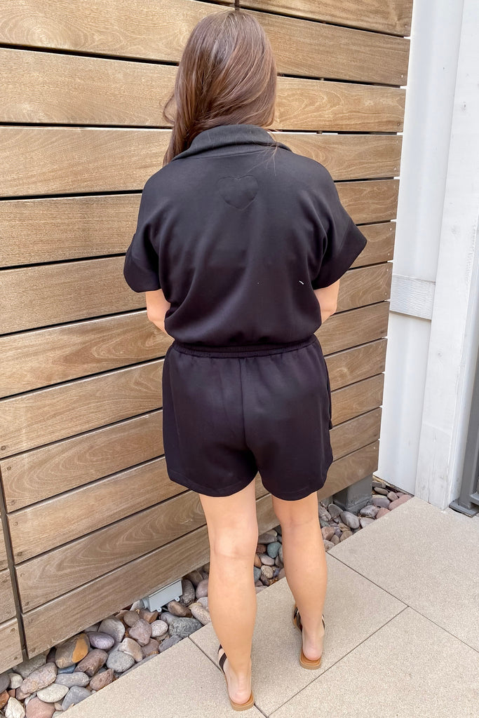 Tulip Fun Black Romper - Lyla's: Clothing, Decor & More - Plano Boutique