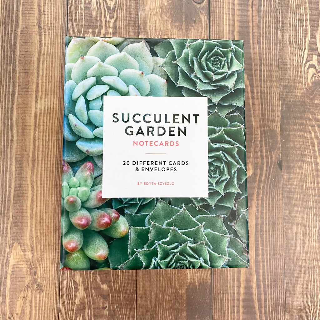 Succulent Garden Notecards - Lyla's: Clothing, Decor & More - Plano Boutique