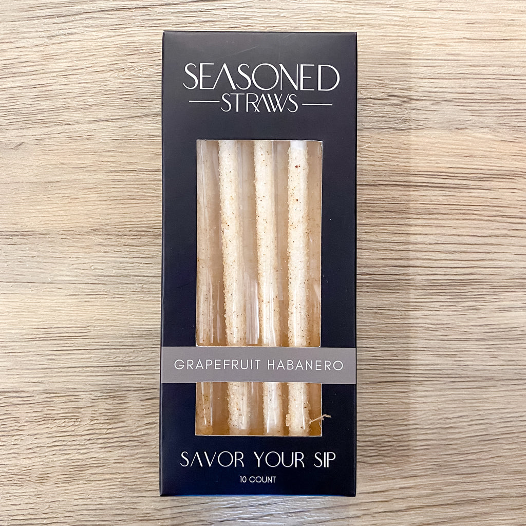 Seasoned Straws - Grapefruit Habanero - Lyla's: Clothing, Decor & More - Plano Boutique