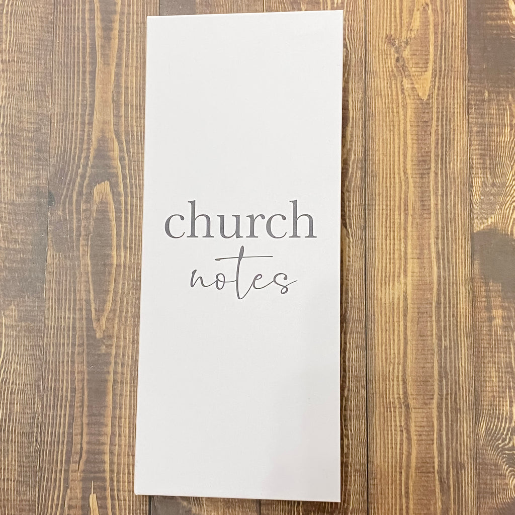 Church Notes Notepad - Lyla's: Clothing, Decor & More - Plano Boutique
