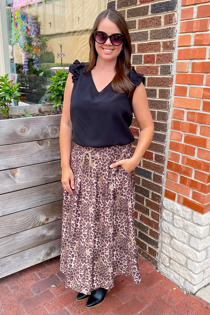 Wild Instinct Leopard Print Skirt - Lyla's: Clothing, Decor & More - Plano Boutique